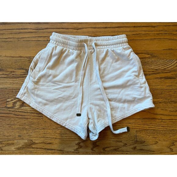 TALENTLESS Cream Terry Cloth Casual Gym Shorts Women's Size XS - Picture 2 of 7
